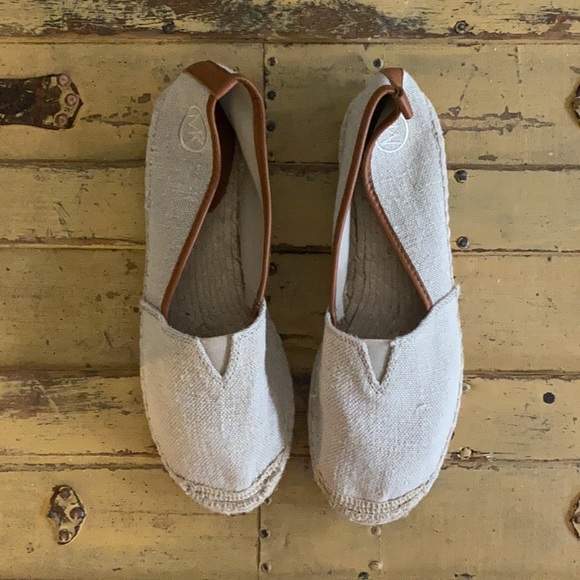 MICHAEL KORS ESPADRILLE FLATS BOHO CANVAS SLIP ON FLATS SLIDES 9 M - Picture 11 of 16